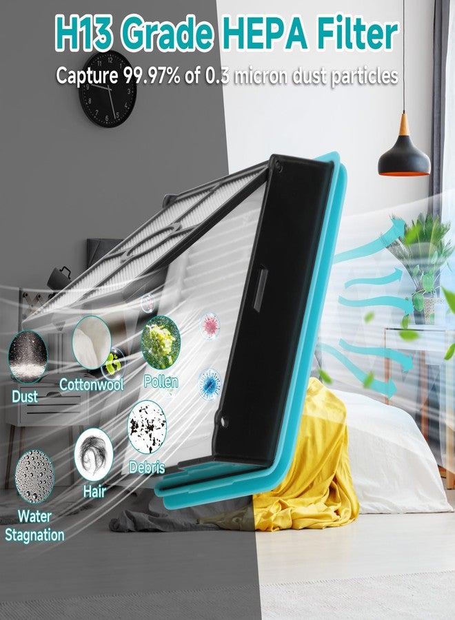 FFsign 3831 Roller Brush & Filter Replacement Compatible with Bissell Crosswave Hard Floor Expert 3831, HF2 3845N Vacuum, Floor Scrubber Wet Dry Vacuum Accessory Kit 2 Brush Rolls, 2 Filter Parts - Image 3